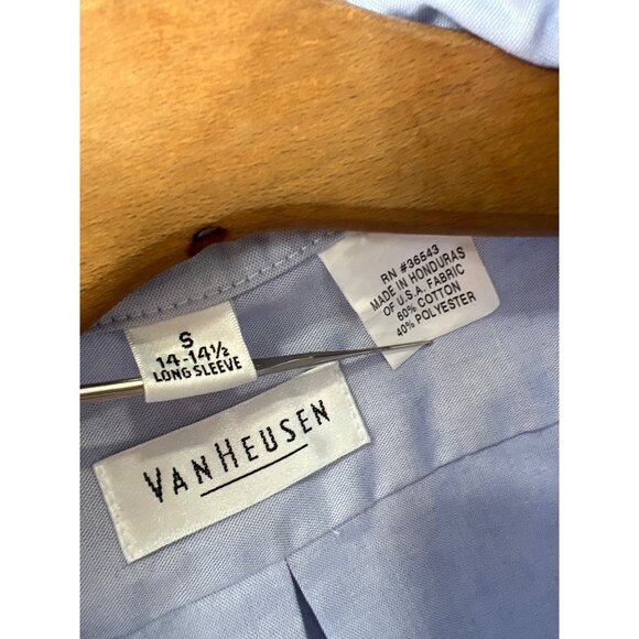 Kur̈yakyn Logo Mens Small Long Sleeve Button-Up Shirt Light Blue Embroidered - Picture 3 of 7